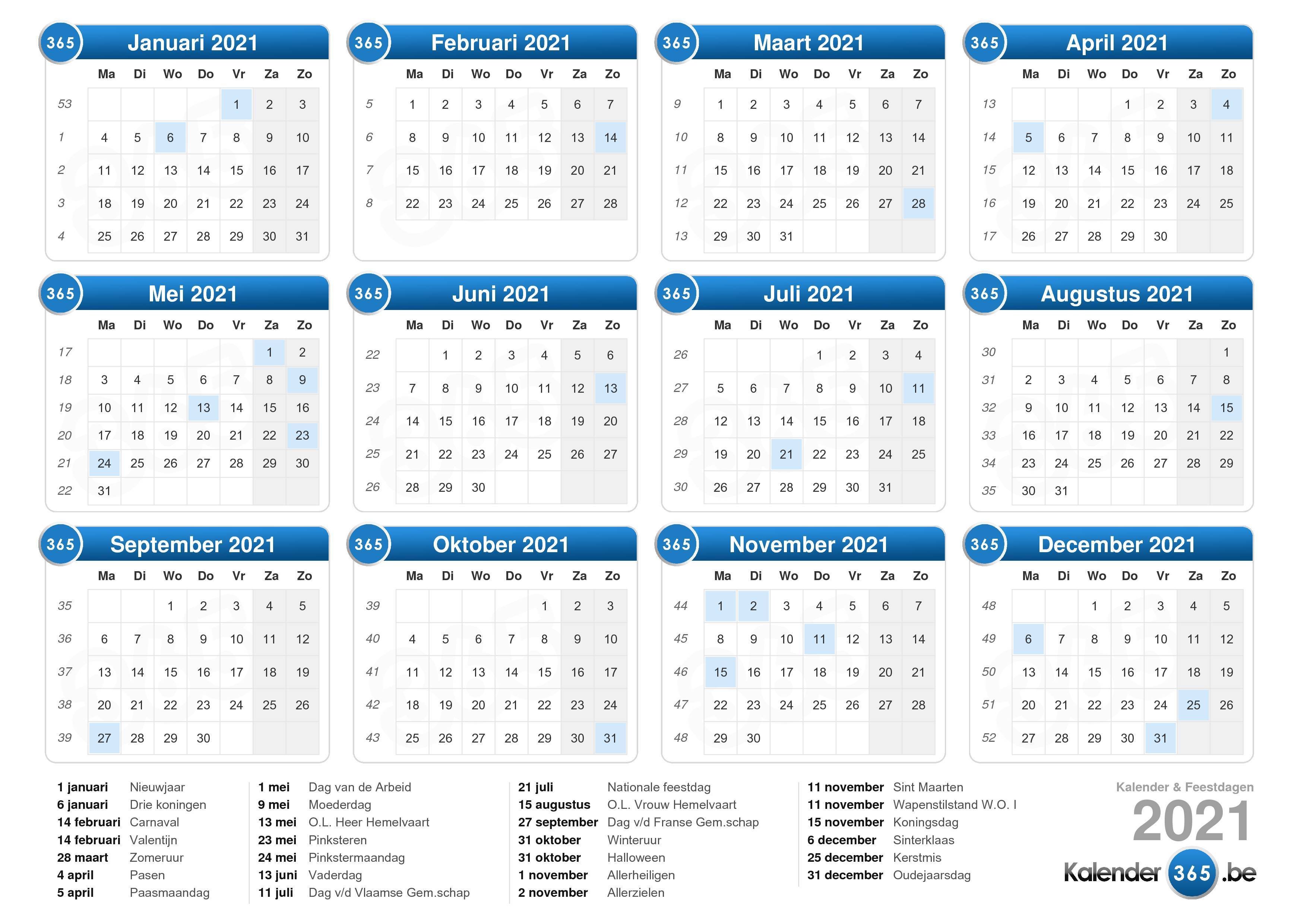 Kalender 2021